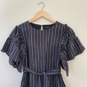 Who What Wear Striped Shift Dress